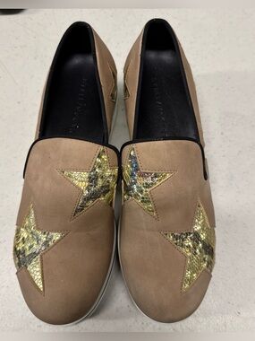 Stella McCartney Binx Animal Print Star Platform Slip on Loafers Women’s Shoes 8